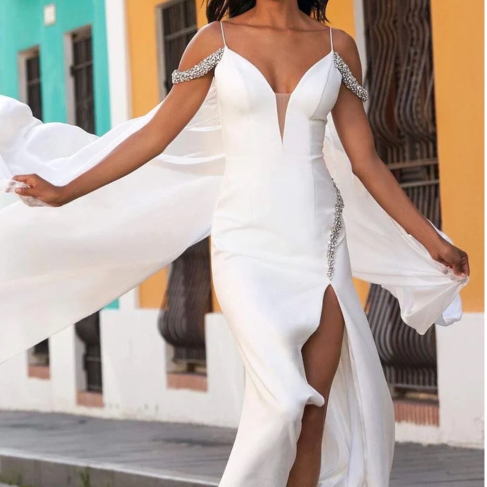 SHERRI HILL 54420 | White Dress